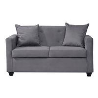 Sofa 2c Gramado Felpa Gris osc 130x70x83