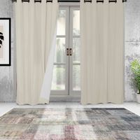 Cortinas Set B.O. Microfibra 1.40 x 2.25  Gris cl