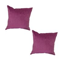 Set 2 Cojin Felpa New Velvet 40x40 cm Palo Rosa