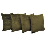 Set 4 Cojines New velvet 40x40 cm Tabaco