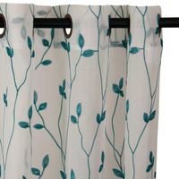 Set Teresita Velo Bordado 1.40 X 2.25 Turquesa