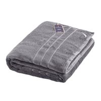 Toalla de Ba o Nautica Home 100 algodon 76X 137 Gris Oscuro