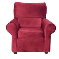 Sillon Beron 1c Felpa Burdeo  95 x 90 x 100