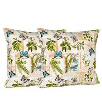 Set 2 cojines Lona Española Basil 50x50 VERDE