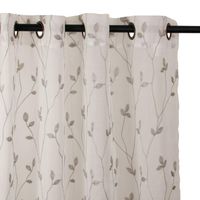 Set Teresita Velo Bordado 1.40 X 2.25 Gris