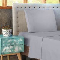 Juego de Sabanas 1 5 pl lisas Microfibra 95gsm Nautica Home Gris