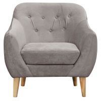 Poltrona 1C Norway Felpa Gris  85x87x90