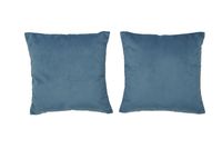 Set 2 Cojines Felpa de 40x40 Azul