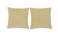 Set 2 Cojines Felpa de 40x40 Beige