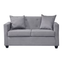 Sofa 2c Gramado tela Gris 130x70x83
