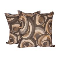 Set 2 Cojines Lona Española 50x50 Sonido Gris