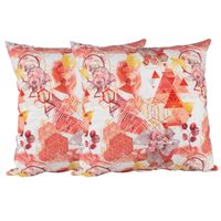 Set 2 cojines Lona Española Serenity 50x50 Rojo