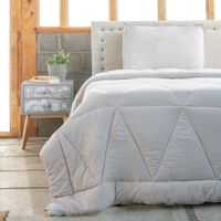 Juego Plumon Comforter 1 5 pl Nautica Home c funda Poliester 95gr Beige