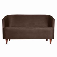 SOFA 2C OSLO FELPA CHOCOLATE 160X80X70