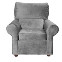 Sillon Beron 1c Felpa  Gris  95 x 90 x 100