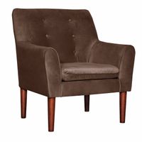 Poltrona 1C Bergen Felpa chocolate 78 x 70 x 98