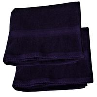 Jgo 2 toallas florentino 100% algodon azul marino