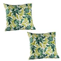 Set 2 Cojines Lona Española Kigston 50X50 cm Ivory