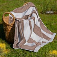 Toalla de Playa Nautica Home 160x80 Rayas Beige
