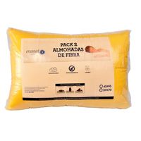 Set 2 almohadas premium Eco colores 50x70  amarillo