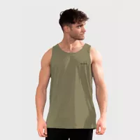 Polera Orgánica Sin Mangas Classic Logo Hombre Falcone