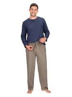 Pijama Algodón Azul Mota