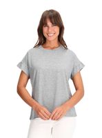 Polera Diseño Gris Melange Caffarena