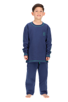Pijama largo infantil Azul Mota