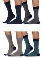 Calcetin Medio Algodón Pack 4 Mota