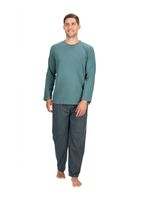 Pijama Hombre Algodón Verde Mota