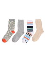 Calcetín Corto Algodón Pack 4 Caffarena
