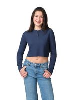 Crop Top Juvenil Caffarena Manga Larga