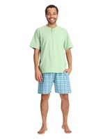 Pijama Corto Hombre Verde Mota