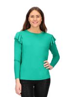 Polera Viscosa Con Flecos Caffarena