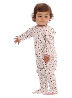 Pijama Niña Algodón Malva Motita