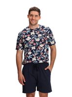 Pijama Azul Corto Algodón Mota