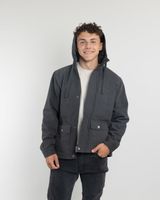 Chaqueta Canvas niño forrada en sherpa Gris Polemic
