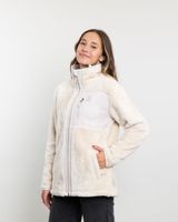 Poleron mujer Polar shaggy bonded Crudo Crema Polemic