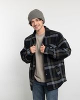 Chaqueta Campera hombre forrada en Sherpa Leñadora sin gorro Polemic