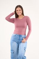 Top elasticado manga larga Rosa VW1771 Polemic