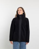Poleron mujer Chaqueta de polar cuello alto Sherpa Negro Polemic