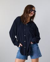 Blusa Mujer manga larga Relaxed Fit Negro Polemic