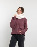 Poleron mujer polar Fantasia medio cierre  Burdeo Polemic