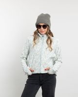 Poleron mujer polar Fantasia medio cierre Leaf Verde Polemic