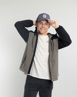 Parka niño Impermeable con Micropolar café Polemic