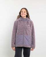 Poleron mujer Chaqueta polar Sherpa Hot Print Lila Polemic