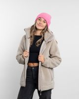 Poleron mujer Chaqueta de polar cuello alto Sherpa Beige Polemic