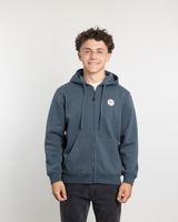 Poleron con cierre y gorro Invierno Azul niño POLEMIC