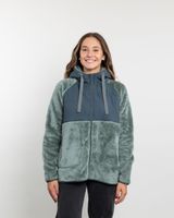 Poleron mujer Polar Shaggy Acolchado con gorro Polemic