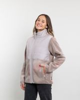 Poleron mujer polar sherpa con Acolchado plano Polemic